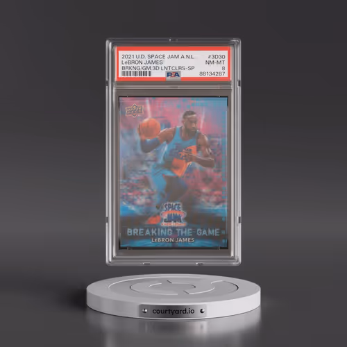 2021 Upper Deck Space Jam A New Legacy Breaking the Game 3D Lenticulars #3D30 LeBron James - SP (PSA