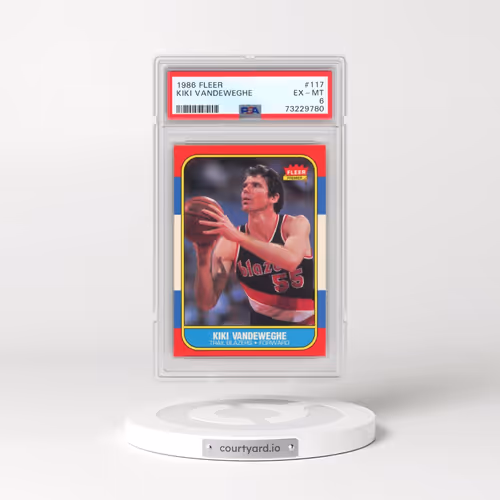 1986 Fleer #117 Kiki Vandeweghe (PSA 6 EX-MT)