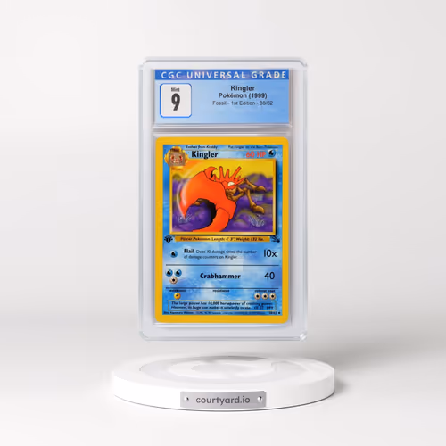 1999 Fossil #38/62 Kingler - 1st Edition 1st Edition (CGC 9 MINT)