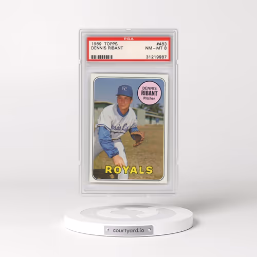 1969 Topps #463 Dennis Ribant (PSA 8 NM-MT)