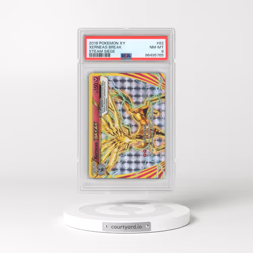 2016 Pokémon XY Steam Siege #82 Xerneas Break (PSA 8 NM-MT)