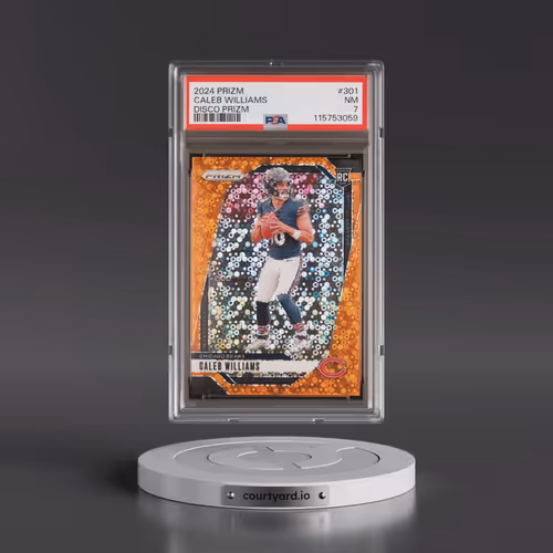 2024 Panini Prizm #301 Caleb Williams - Disco Prizm (PSA 7 NM)
