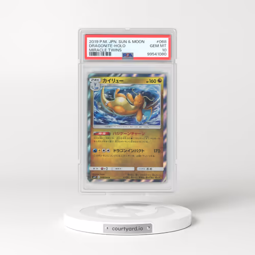 2019 Pokémon Sun & Moon Miracle Twins #068 Dragonite - Holo (PSA 10 GEM MINT)