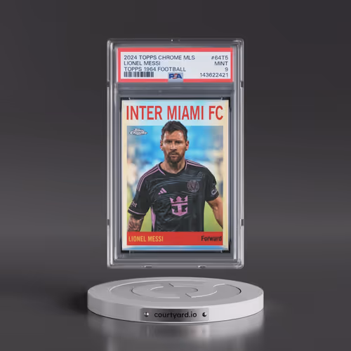 2024 Topps Chrome MLS Topps 1964 Football #64T5 Lionel Messi (PSA 9 MINT)