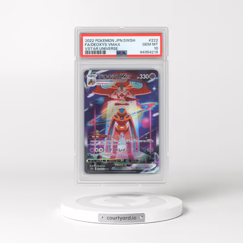 2022 Pokémon Sword & Shield Vstar Universe #222 Deoxys Vmax - Full Art (PSA 10 GEM MINT)