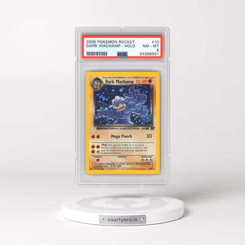 2000 Pokémon Rocket #10 Dark Machamp - Holo (PSA 8 NM-MT)