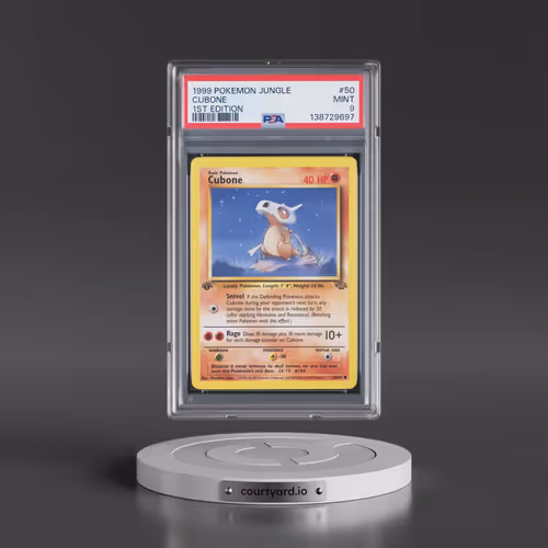 1999 Pokémon Jungle #50 Cubone - 1st Edition (PSA 9 MINT)