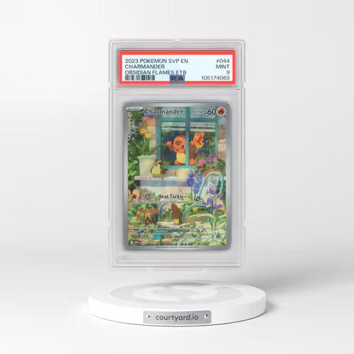 2023 Pokémon Svp EN-SV Black Star Promo #044 Charmander - Obsidian Flames Elite Trainer Box (PSA 9 MINT)