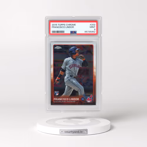 2015 Topps Chrome #202 Francisco Lindor (PSA 9 MINT)