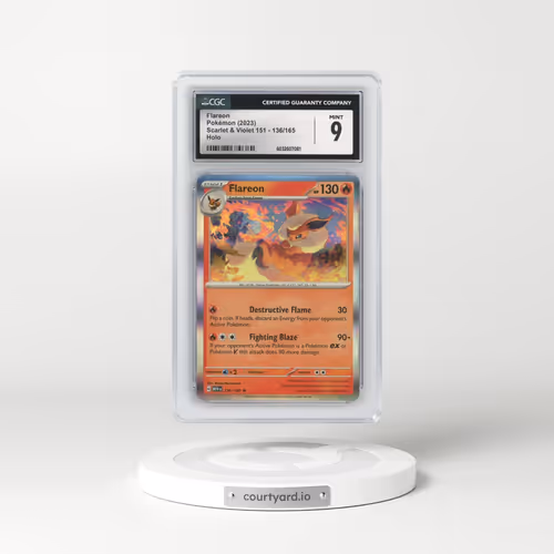 2023 Scarlet & Violet 151 - MEW EN #136/165 Flareon - Holo (CGC 9 MINT)