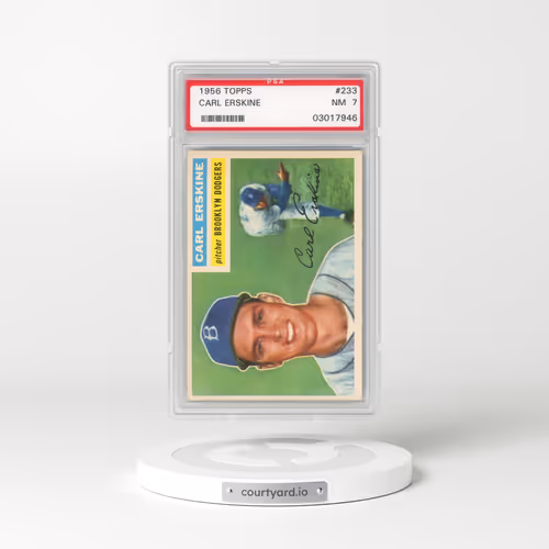 1956 Topps #233 Carl Erskine (PSA 7 NM)