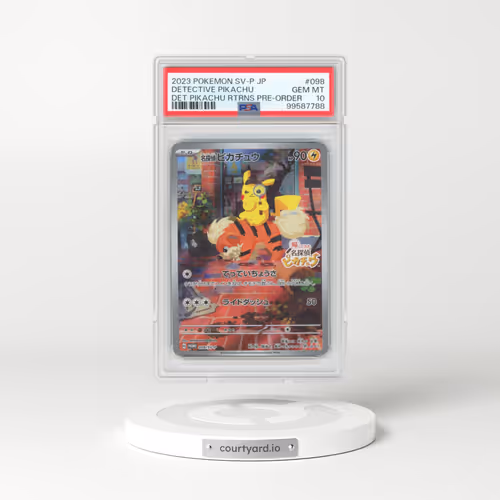 2023 Pokémon SV-P Promo #098 Detective Pikachu - Detective Pikachu Returns Pre-Order (PSA 10 GEM MINT)