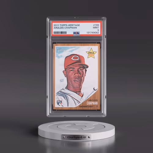 2011 Topps Heritage #199 Aroldis Chapman (PSA 9 MINT)
