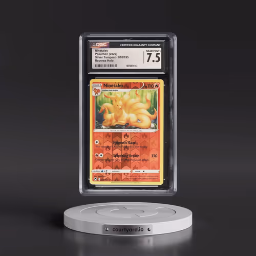 2022 Silver Tempest #018/195 Ninetales - Reverse Holo (CGC 7.5 NM+)