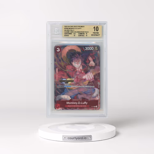 2022 One Piece Card Game Promos #P006 Monkey.D.Luffy SILVER FOIL P/(Championship 2023 Celebration Pa