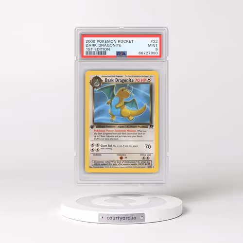 2000 Pokémon Rocket #22 Dark Dragonite - 1st Edition (PSA 9 MINT)