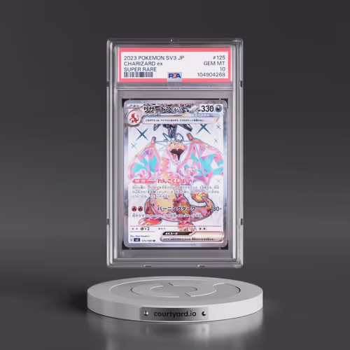 2023 Pokémon SV3-Ruler of the Black Flame #125 Charizard EX - Holo Super Rare (PSA 10 GEM MINT)