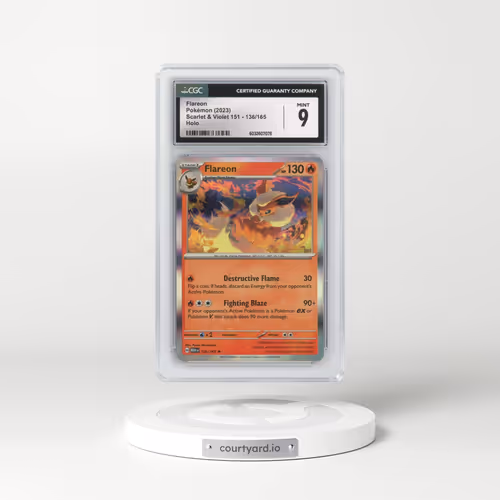 2023 Scarlet & Violet 151 - MEW EN #136/165 Flareon - Holo (CGC 9 MINT)