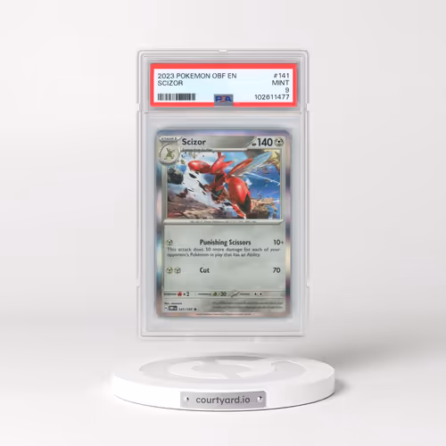 2023 Pokémon Obf EN-Obsidian Flames #141 Scizor (PSA 9 MINT)