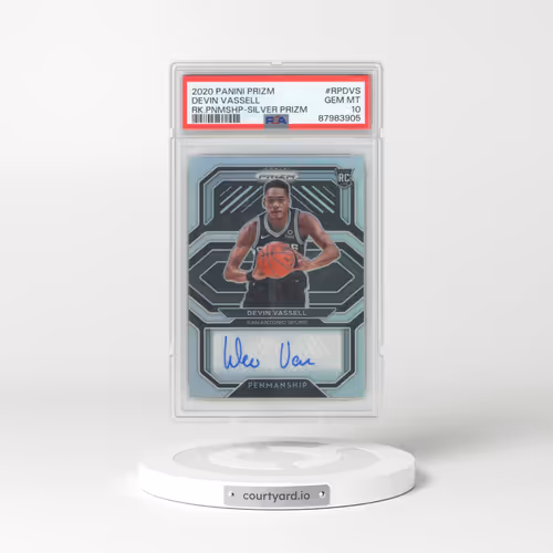 2020 Panini Prizm Rookie Penmanship #RPDVS Devin Vassell - Silver Prizm (PSA 10 GEM MINT)