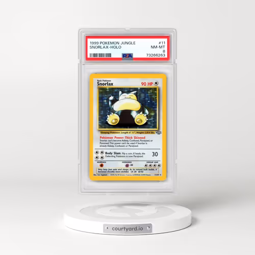 1999 Pokémon Jungle #11 Snorlax - Holo (PSA 8 NM-MT)