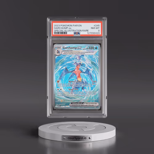 2023 Pokémon Par EN-Paradox Rift #245 Garchomp EX - Holo Special Illustration Rare (PSA 8 NM-MT)