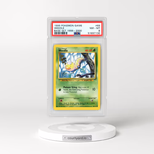 1999 Base Set #69 Weedle (PSA 8 NM-MT)