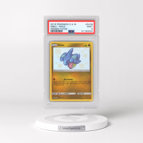2019 Pokémon Sun & Moon Hidden Fates #SV38 Gible - Holo (PSA 9 MINT)