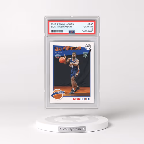 2019 Panini Hoops #296 Zion Williamson (PSA 10 GEM MINT)