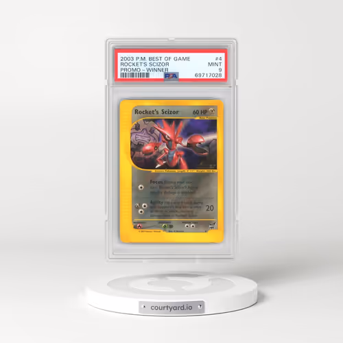 2003 Pokémon Best of Game Promo #4 Rocket's Scizor - Winner (PSA 9 MINT)