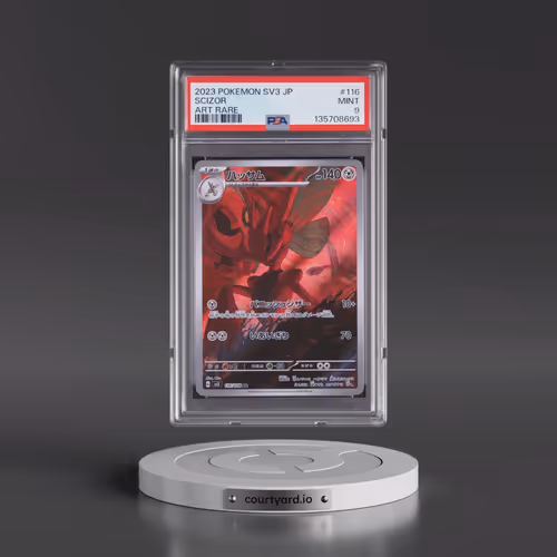 2023 Pokémon SV3-Ruler of the Black Flame #116 Scizor - Art Rare (PSA 9 MINT)