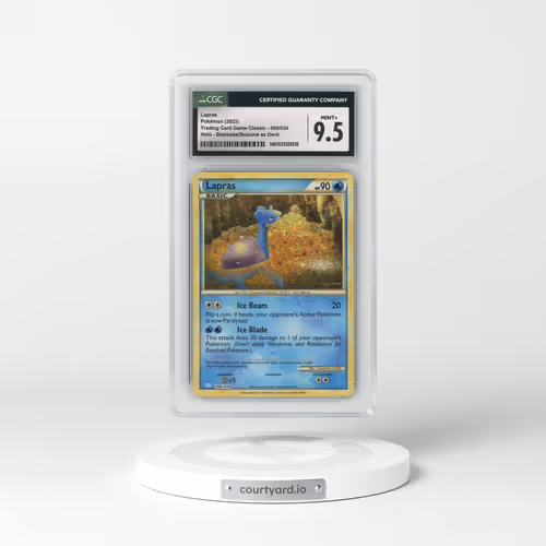 2023 Trading Card Game Classic - CLV, CLC, CLB #008/034 Lapras - Holo Blastoise & Suicune ex Deck - CLB (CGC 9.5 MINT+)