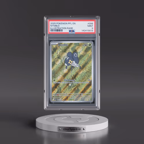 2025 Pokémon Pfl EN-Phantasmal Flames #096 Nymble - Illustration Rare (PSA 9 MINT)