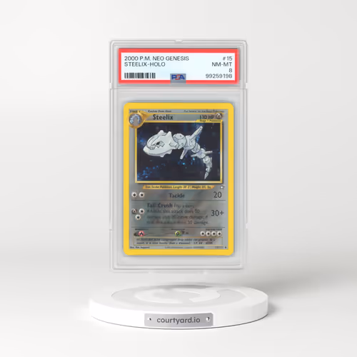 2000 Pokémon Neo Genesis #15 Steelix - Holo (PSA 8 NM-MT)