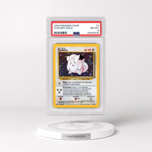 1999 Pokémon Game #5 Clefairy - Holo (PSA 8 NM-MT)