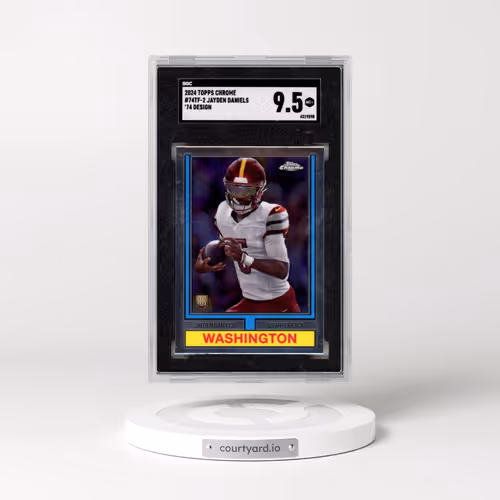 2024 Topps Chrome #74TF-2 Jayden Daniels - '74 Design (SGC 9.5 MINT+)