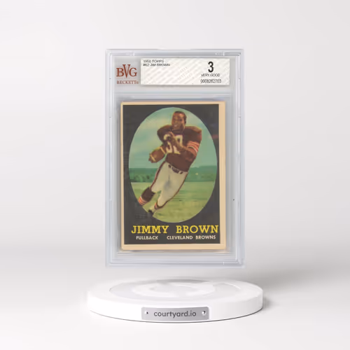 1958 Topps #62 Jim Brown (BVG 3 VG)
