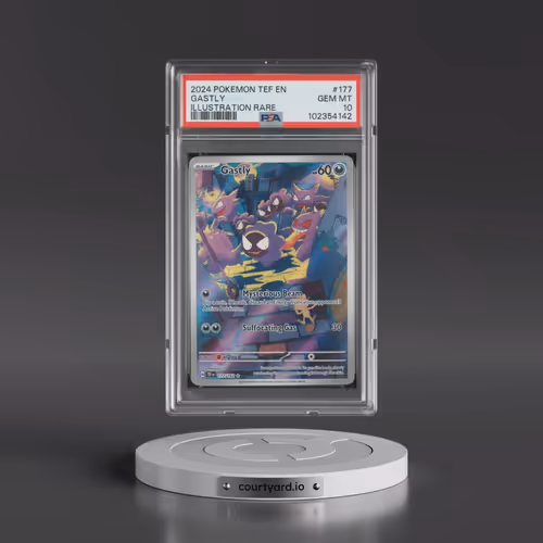 2024 Pokémon Tef EN-Temporal Forces #177 Gastly - Illustration Rare (PSA 10 GEM MINT)