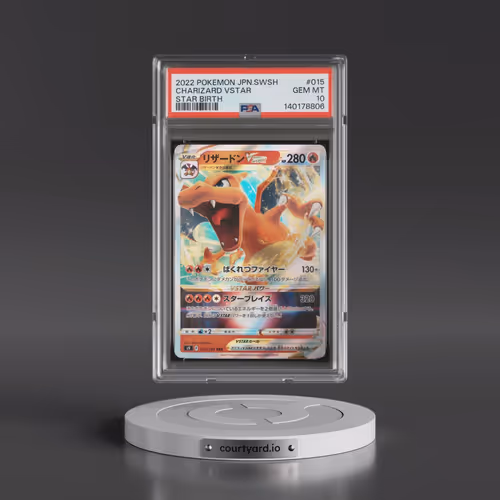 2022 Pokémon Sword & Shield Star Birth #015 Charizard Vstar (PSA 10 GEM MINT)