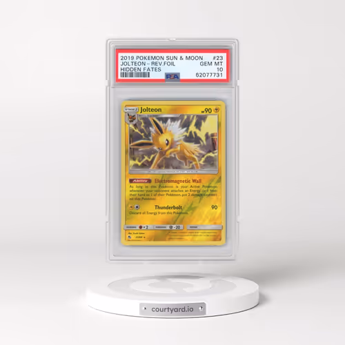 2019 Pokémon Sun & Moon Hidden Fates #23 Jolteon - Reverse Foil (PSA 10 GEM MINT)