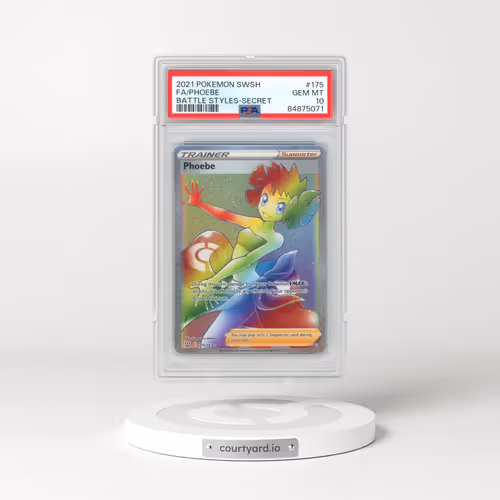 2021 Pokémon Sword & Shield Battle Styles #175 Phoebe - Full Art Secret (PSA 10 GEM MINT)