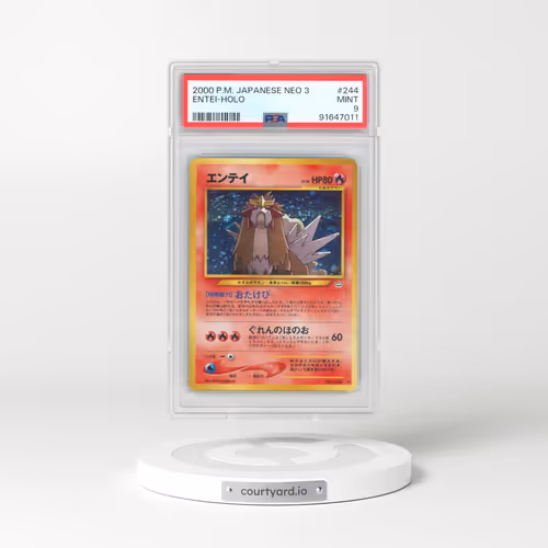 2000 Pokémon Neo 3 #244 Entei - Holo (PSA 9 MINT)
