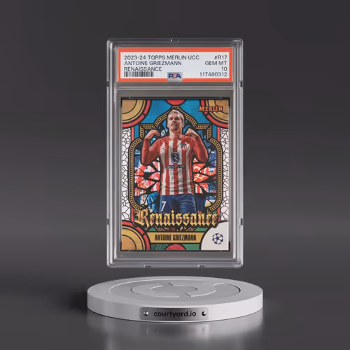2023-24 Topps Merlin UEFA Club Competitions Renaissance #R17 Antoine Griezmann (PSA 10 GEM MINT)