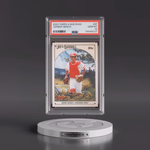2023 Topps X Bob Ross the Joy of Baseball #87 Johnny Bench (PSA 10 GEM MINT)
