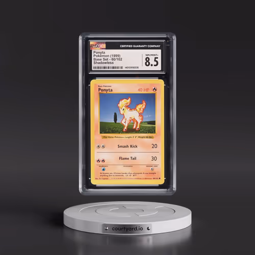 1999 Base Set #60/102 Ponyta - Shadowless Shadowless (CGC 8.5 NM-MT+)