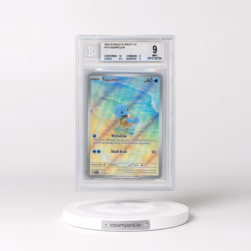 2023 Scarlet & Violet 151 - MEW EN #170 Squirtle - Illustration Rare (BGS 9 MINT)