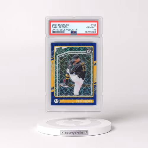 2024 Panini Donruss #131 Paul Skenes - Optic-Blue Velocity (PSA 10 GEM MINT)