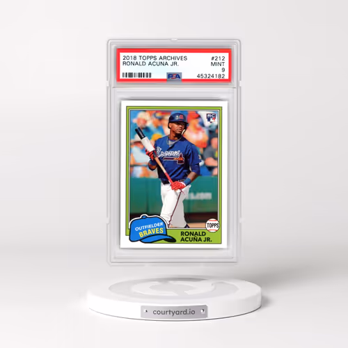 2018 Topps Archives #212 Ronald Acuna Jr. (PSA 9 MINT)