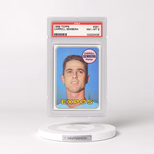 1969 Topps #351 Carroll Sembera (PSA 8 NM-MT)