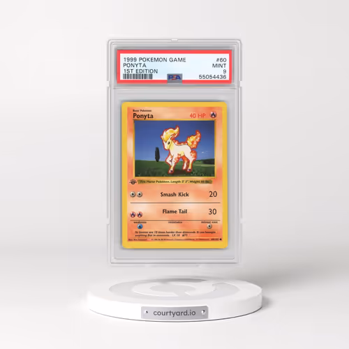 1999 Pokémon Game #60 Ponyta - 1st Edition (PSA 9 MINT)